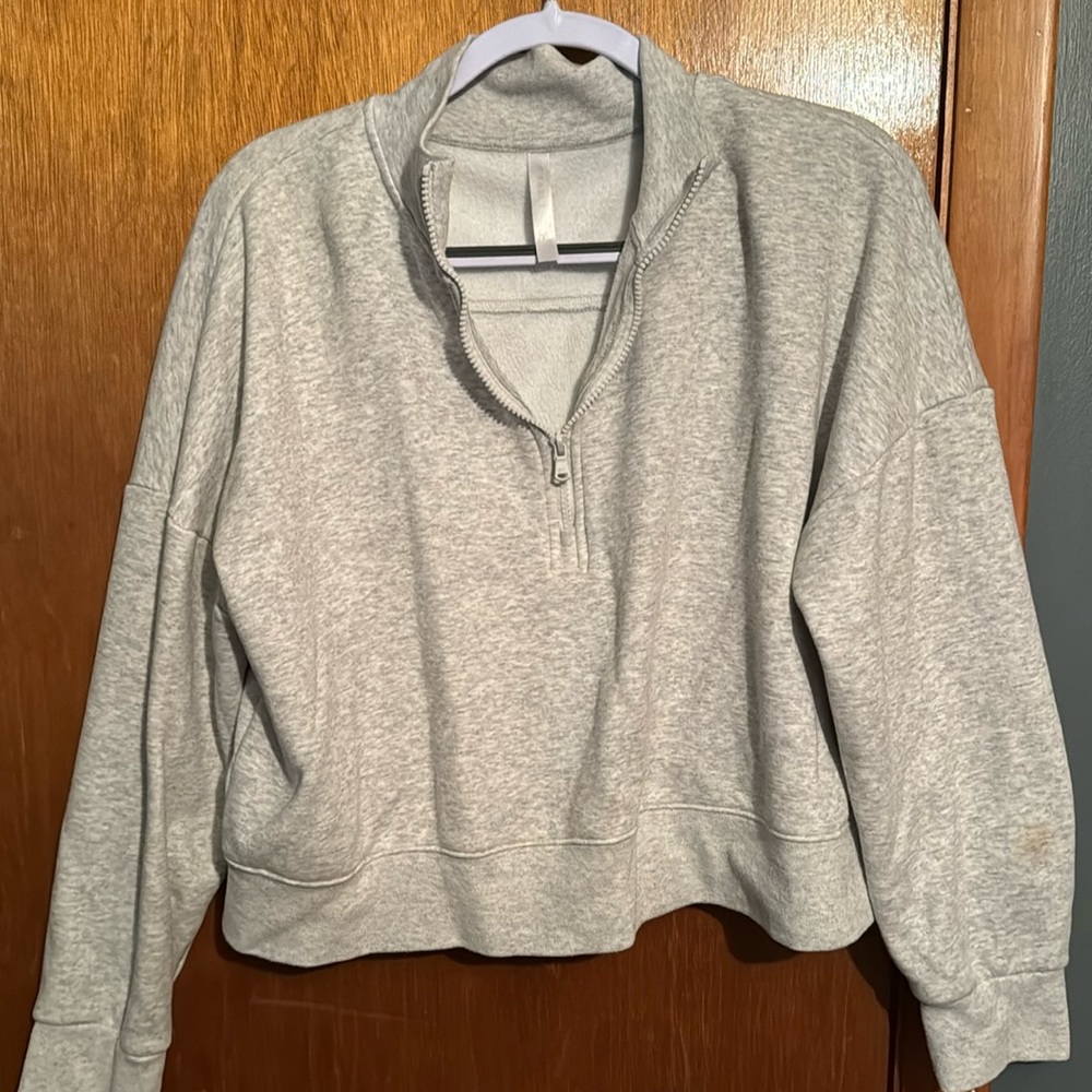 Fabletics Crop Quarter Zip